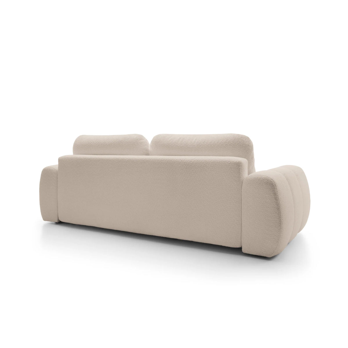 Canapea extensibilă 4 locuri, design rotunjit premium, cu ladă depozitare, arcuri și spumă de densitate inalta, 259 cm lungime BILLY