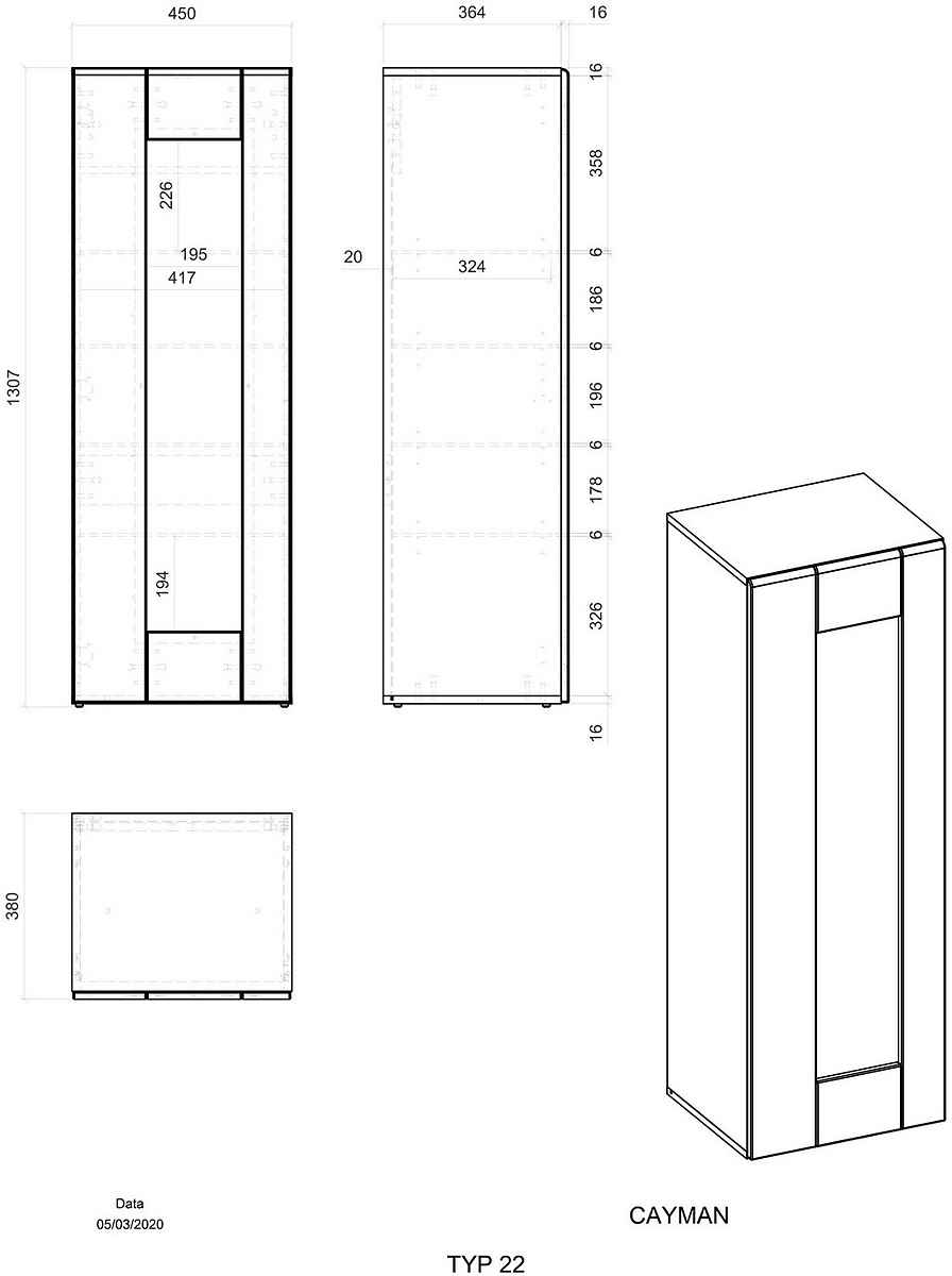 Vitrină modernă 131 cm, culoare negru, 1 ușă și 4 rafturi, 5 compartimente, design compact și elegant pentru depozitare și expunere