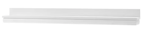 Raft de perete, 156 cm, culoare alb, design minimalist si modern, etajera suspendata pentru depozitare si decor living, hol sau dormitor