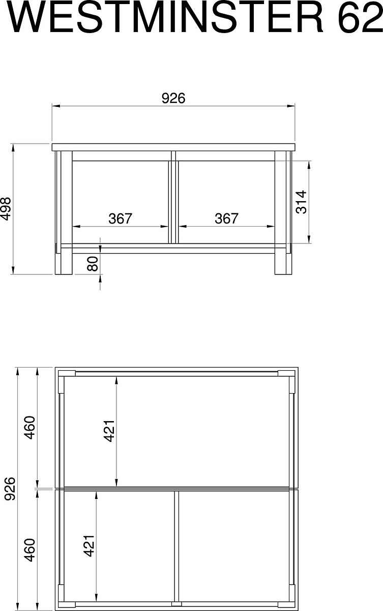 Masuta de cafea moderna cu spatii de depozitare, MDF, culoare alb-maro, 93 cm, design elegant si functional pentru living contemporan
