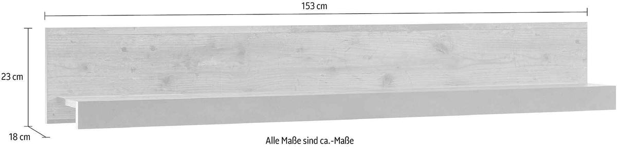 Etajeră 153 cm lățime, negru-maro, raft suspendat din MDF, design modern pentru living, dormitor sau birou