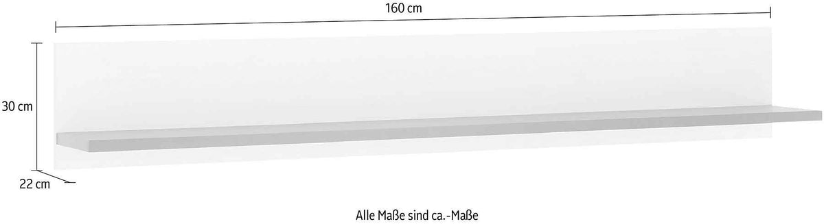 Etajeră 160 cm lățime, maro-negru, raft suspendat din MDF, design modern pentru living, dormitor sau birou
