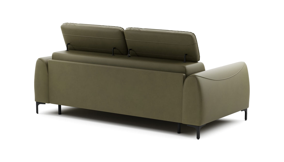 Canapea extensibilă modernă cu mecanism italian pentru living 221 cm, saltea premium inclusă și extensie 140x200 cm, design confortabil contemporan PUFA