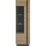Vitrina ~ELEMENT~ 60 cm lățime, culoare stejar, înălțime 194 cm - imagine 2