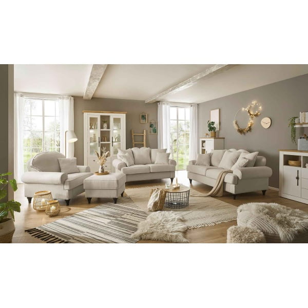 Canapea fixă ~Dubai~, cu 4 locuri, 230 cm lățime, în stil modern, culoare turcoaz închis, material microfibra - imagine 7