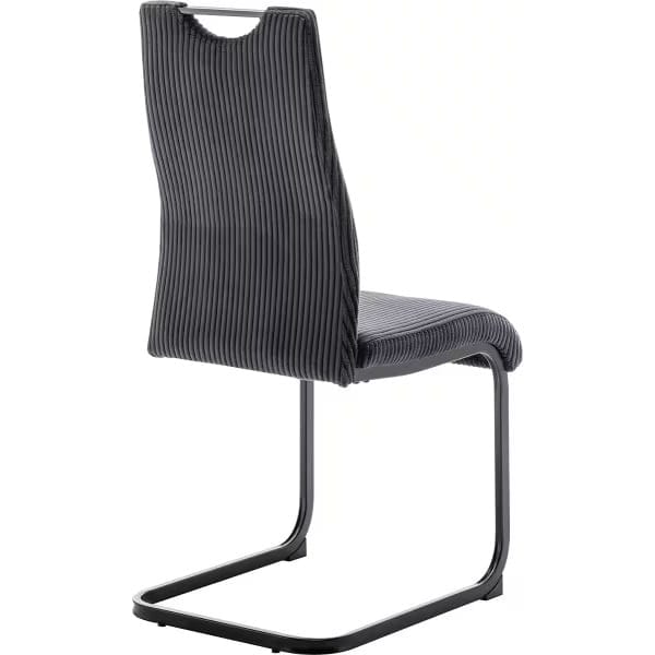 Set 4 scaune velur antracit - imagine 3