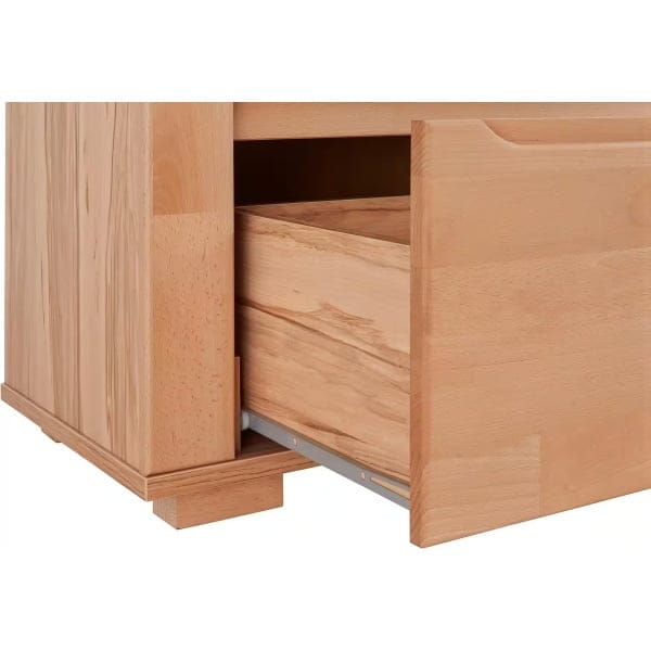 Comodă TV ~Woodsfera~ aspect modern, lemn natur, 160 cm lățime