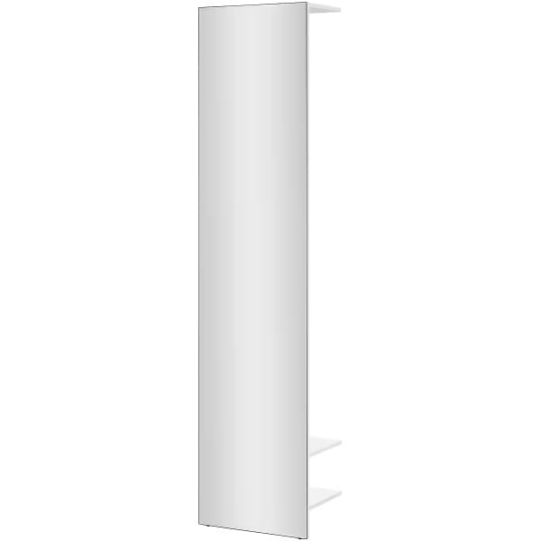Dulap hol ~Vegas~ cu oglindă, 50 cm lățime, culoare alb, 200 cm înălțime - imagine 2