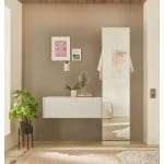Dulap hol ~Vegas~ cu oglindă, 50 cm lățime, culoare alb, 200 cm înălțime - imagine 4