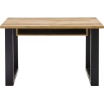 Birou ~Hayak~ maro-negru, cu aspect de lemn, 125 cm lungime - imagine 3