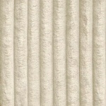 Set fotoliu cu otoman, material velur mare catifelat, culoare crem - imagine 6