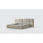 Boxspring ~MERIVO~ cu ladǎ de depozitare, structurǎ metalicǎ și saltea premium cu topper integrat - imagine 2