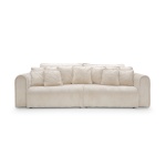 Canapea extensibila Cellora king-size, 300 cm lungime, cu lada de depozitare, material velur catifelat raiat, extensia 180/240 cm - imagine 6