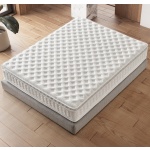Boxspring ~IMPERIAL~ cu lada de depozitare, structura metalica, saltea premium cu topper integrat, material catifelat - imagine 5