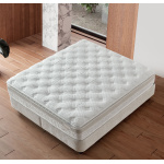 Boxspring ~MERIVO~ cu ladǎ de depozitare, structurǎ metalicǎ și saltea premium cu topper integrat - imagine 3