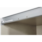 Dressing 226 cm lungime, 2 uși glisante, culoare sonoma-alb, 210 cm înălțime - imagine 5