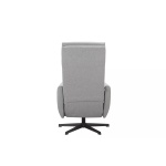 Fotoliu de relaxare cu recliner, rotativ, culoare gri, material țesătură - imagine 4