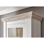 Comodă ~Barcelona~ in stil modern, culoare alb murdar-sonoma, 71 cm lungime - imagine 4