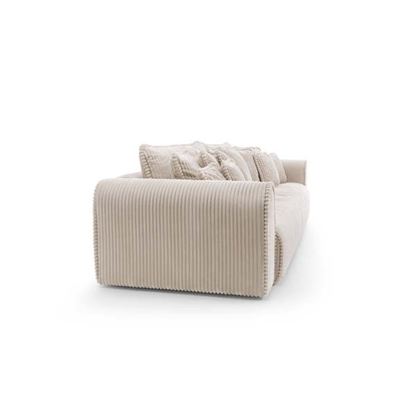 Canapea extensibila Cellora king-size, 300 cm lungime, cu lada de depozitare, material velur catifelat raiat, extensia 180/240 cm - imagine 11