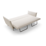Canapea ~ISALDA~ extensibilă cu ladă de depozitare, material țesătură, culoare crem, 237 cm lungime - imagine 6
