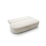 Canapea ~POLLY~ extensibila, cu lada de depozitare, material boucle, culoare crem, 212 cm lungime, 140x200 cm - imagine 4