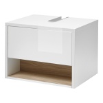 Masca de chiuveta, 60 cm lățime, culoare alb, 44 cm înălțime - imagine 3