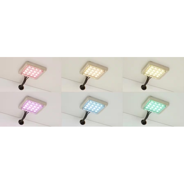 Comodă, 2 uși și 3 sertare, culoare alb cu negru, LED-uri, 132 cm lungime - imagine 5