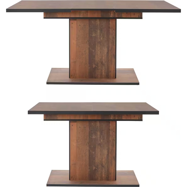 Masă extensibilă, 120-160 cm, culoare vintage