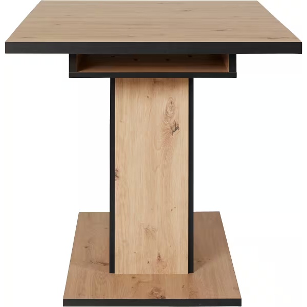 Masă extensibilă, 120-160 cm, culoare sonoma-negru - imagine 3