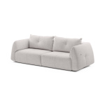 Canapea ~SPLENDORA~ premium, smart, extensie electrica, spatiu de dormit 140/200 cm, charger USB, material impermeabil, culoare crem-rose, 255 cm lungime - imagine 2