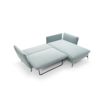 Colțar ~VOLANTE~ extensibil cu ladă de depozitare, picioare negre metalice, 258/167 cm, extensia 135/224 cm - imagine 9