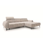 Colțar modern premium pentru living 295 cm, extensie electrică, încărcare USB și tetiere reglabile, tapițat în material impermeabil, design smart contemporan ALVORIA - imagine 4
