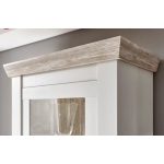 Comoda eleganta, 105 cm latime, culoare alb-maro, 146 cm inaltime - imagine 3