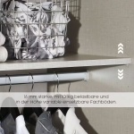 Dressing 271 cm lungime, 3 uși glisante, culoare cașmir, compartimentare premium, 229 cm înălțime - imagine 5