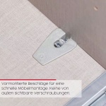 Dressing 301 cm lungime, 3 uși glisante, culoare gri mătase, premium, 223 cm înălțime - imagine 6