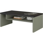 Măsuță de cafea, culoare verde menta-negru, 120x60 cm - imagine 2