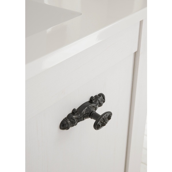 Dulăpior BECLEAN stil modern, culoare alb murdar-sonora, 42 cm lungime - imagine 4