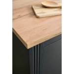 Comoda MYKONOS in stil modern, culoare gri antracit-stejar, 100 cm lungime - imagine 4