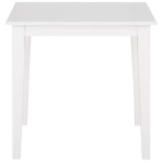 Masă de sufragerie, material lemn masiv de pin, culoare albă, 80x80 cm - imagine 3