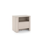 Noptieră modernă ~OSHO~ 1 sertar, culoare cashmere mat, fronturi MDF, 58 cm lungime - imagine 3