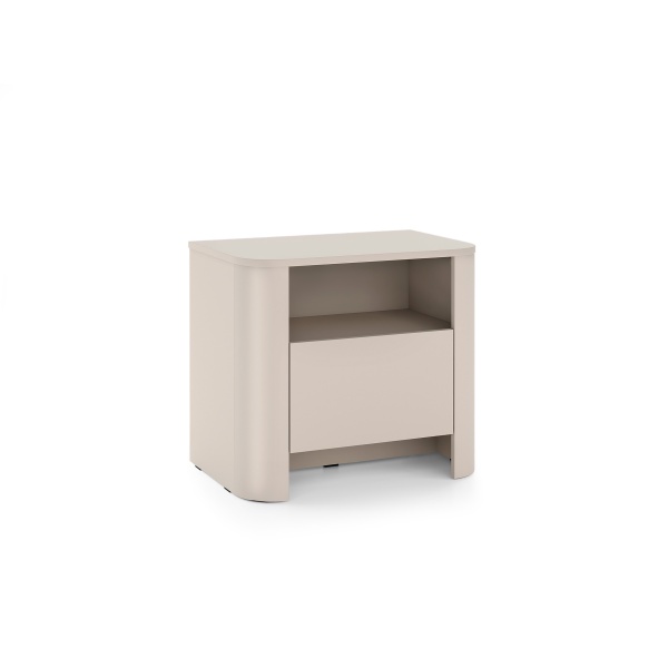 Noptieră modernă ~OSHO~ 1 sertar, culoare cashmere mat, fronturi MDF, 58 cm lungime - imagine 3