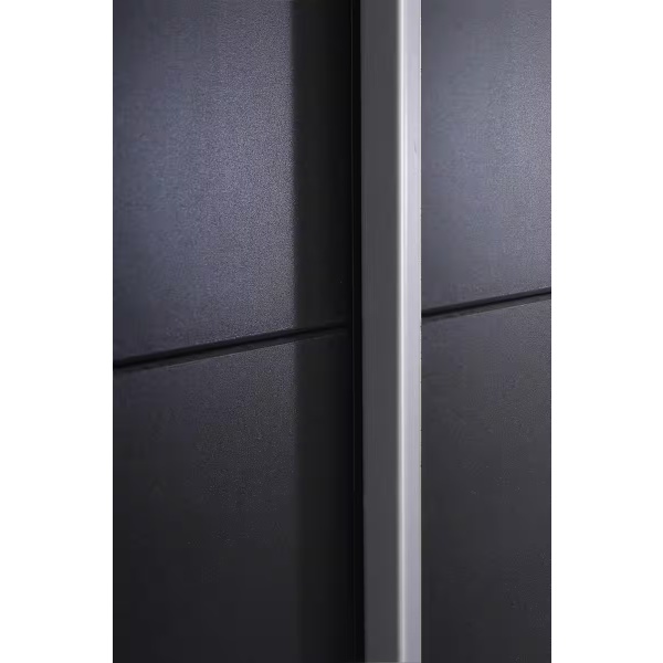 Dressing 218 cm lungime, 2 uși glisante, culoare gri antracit, 210 cm înălțime - imagine 4