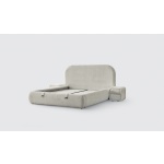 Pat Boxspring THALUMA cu ladǎ de depozitare, structurǎ metalicǎ si saltea premium cu topper integrat - imagine 3