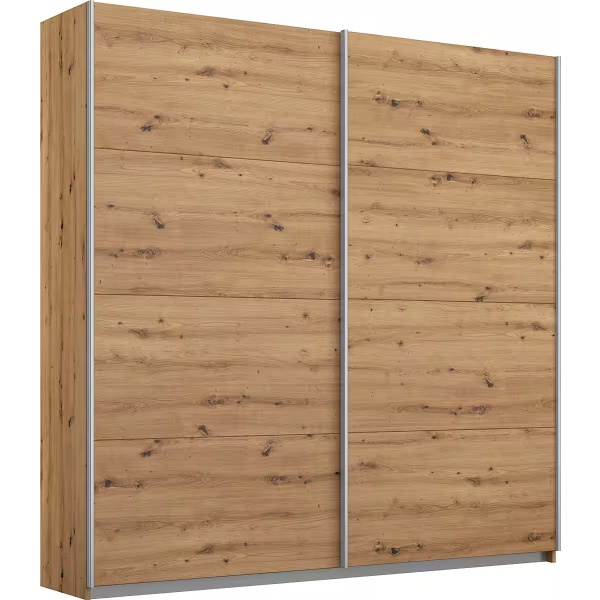 Dressing 181 cm lungime, 2 uși glisante, culoare stejar, 229 cm înălțime - imagine 2