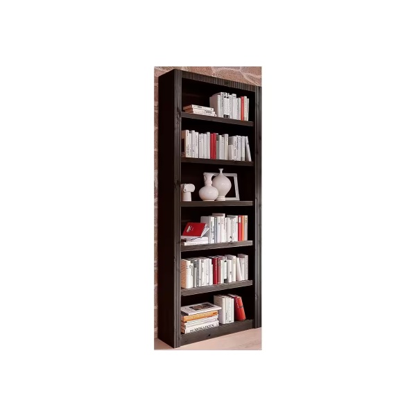 Bibliotecă ~Veneția~ din lemn masiv de pin, culoare wenge, 84 cm lungime - imagine 1