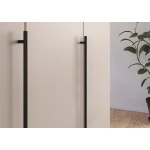 Dulap 360 cm lungime, 8 uși batante, culoare cașmir, mânere negru mat, 229 cm înălțime - imagine 3