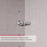 Dressing 242 cm lungime, 3 uși glisante, fronturi sticlă, culoare gri mătase, 223 cm înălțime - imagine 7