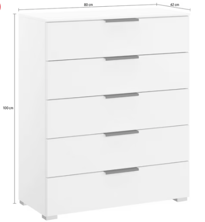 Screenshot 2025-10-21 162059 Comoda cu sertare, 80 cm latime, culoare gri matase, 100 cm inaltime - imagine 4