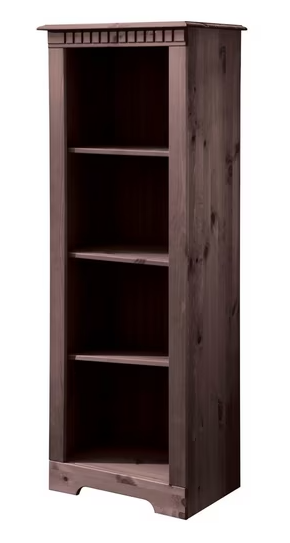 Screenshot 2025-10-21 163720 Biblioteca rustica din lemn masiv, 50 cm latime, culoare maro inchis, 135 cm inaltime - imagine 1