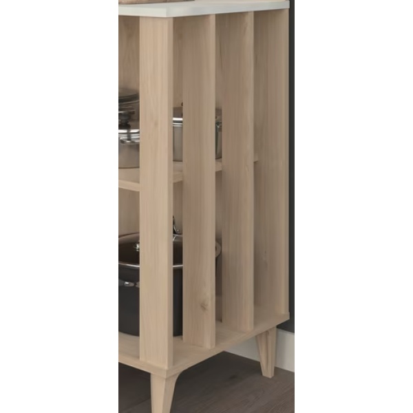 Bufet, 84 cm lățime, culoare stejar, 182cm înălțime - imagine 5
